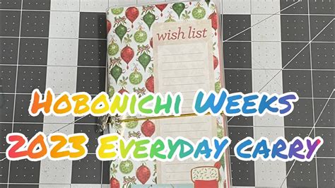 Hobonichi Weeks Setup Youtube