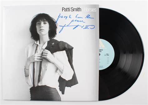 Patti Smith Signed "Horses" Record Album Cover Inscribed "PeopleHave ...