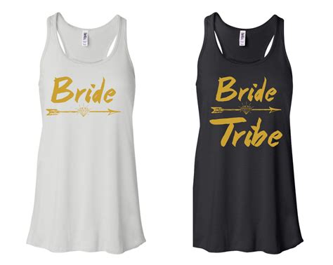 Bachelorette Party Tank Top Bride And Bride Tribe Tank Top White And