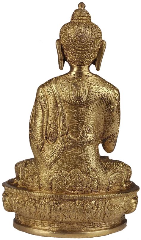 Tibetan Buddhist God Medicine Buddha Brass Sculpture Handmade Made