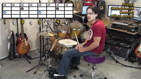 Como Tocar Batería Ritmo Básico de Batería 1 1 YouTube
