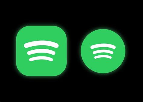 Ilustraci N De Los Iconos De Spotify En Fondo Negro Vector Premium