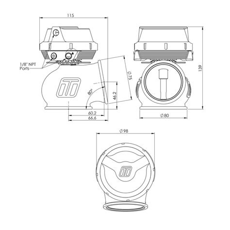 Turbosmart Gen V WG60 Power Gate60 60mm External Wastegate Essex