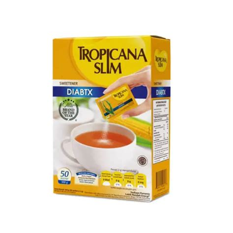 Tropicana Slim Sweetener Diabtx 50 Sachet Kegunaan Efek Samping