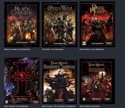 Warhammer K Rpg Humble Bundle Opens Up Dark Heresy Black Crusade