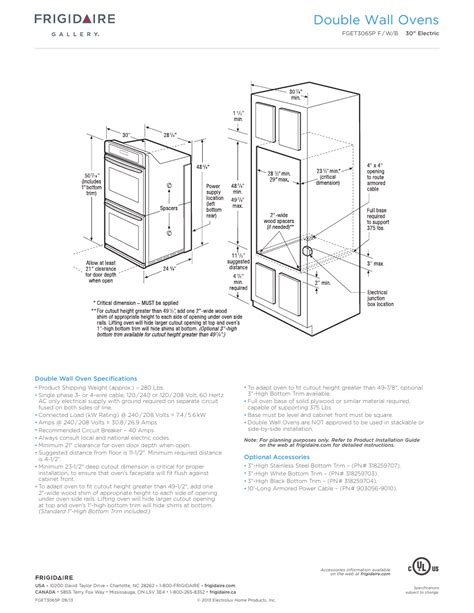 Frigidaire Gallery Stove Manual