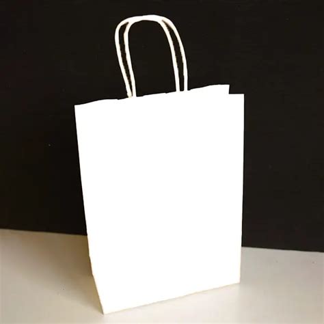 White Paper Bags - The Customize Boxes