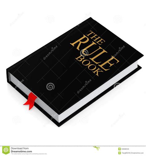 The Rule Book Stock Illustration Image 53008343