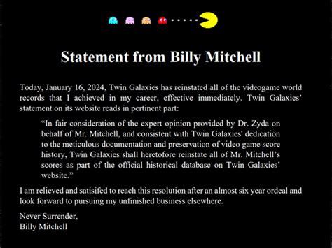 Billy Mitchell Breaks Silence On Reinstated Gaming Records & Cheating ...