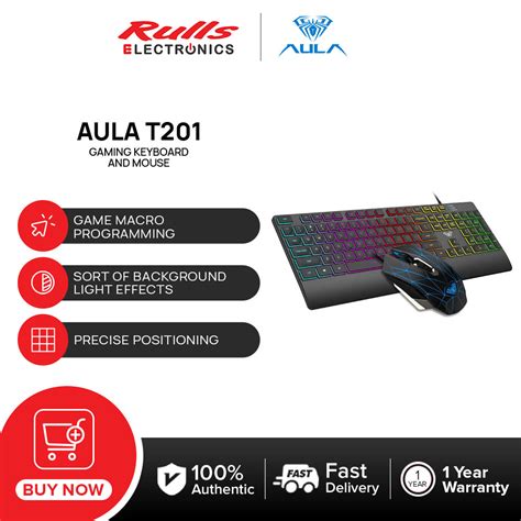 Aula T Wired Gaming Membrane Keyboard And Mouse Combo Set Lazada Ph