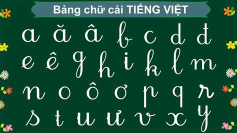 Cập nhật bảng chữ cái tiếng Việt đầy đủ nhất hiện nay - Vua Nệm