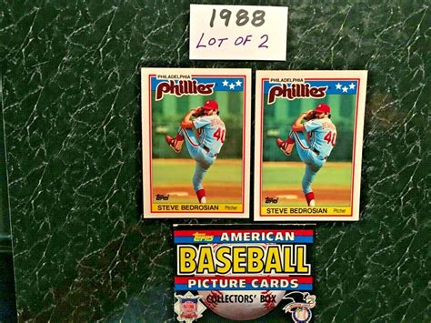 Steve Bedrosian Topps American Uk Minis Lot Of Philadelphia