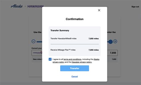 Now Live Transfer Points Between Alaska Hawaiian