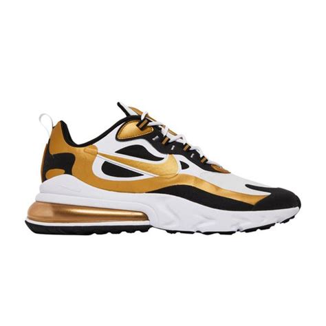 Nike Air Max 270 React Metallic Gold Cw7298 100 Solesense