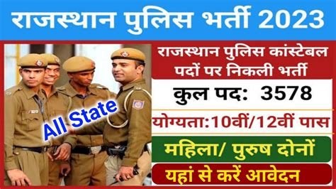 Rajasthan Police Constable Vacancy