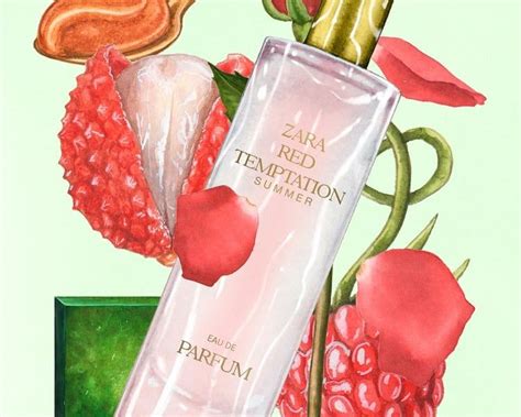 عطر و ادکلن زنانه رد تمپتیشن سامر برند زارا ZARA RED TEMPTATION