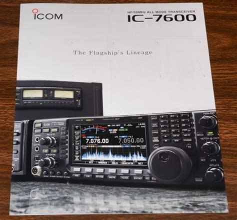 Brochure Icom Ic Hf Mhz All Mode Transceiver Ham Radio