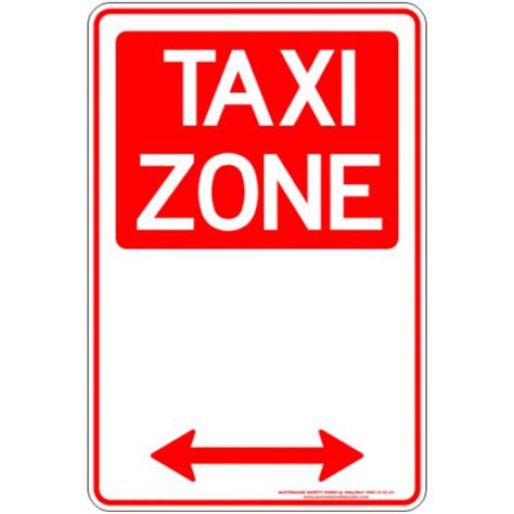 Taxi Zone Span Arrow - Discount Safety Signs New Zealand