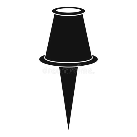 Drawing Pin Icon Simple Style Stock Illustration Illustration Of