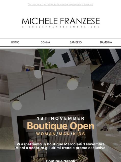 Michele Franzese Moda St November Boutique Open Jekoo