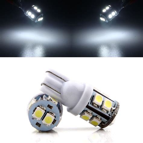 2Pcs Set Car Lights 10 LED 1210 SMD T10 W5W Bulb Wedge Side Light Bulb