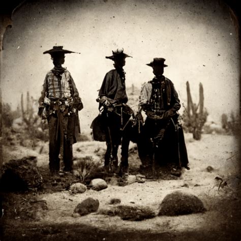 Wild West 1800s Photograph America Cowboys · Creative Fabrica