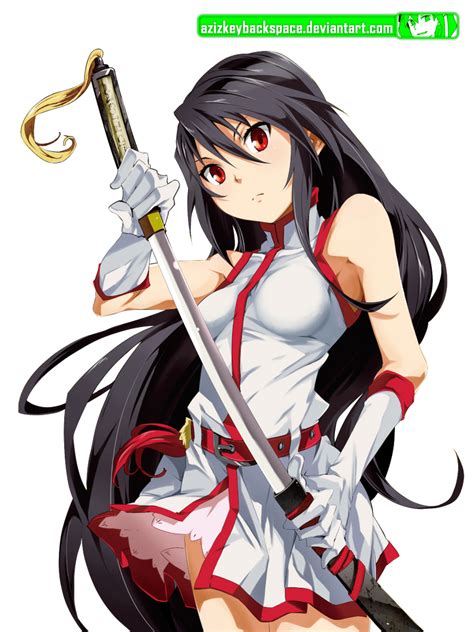 Akame Akame Ga Kill Render By Azizkeybackspace On Deviantart