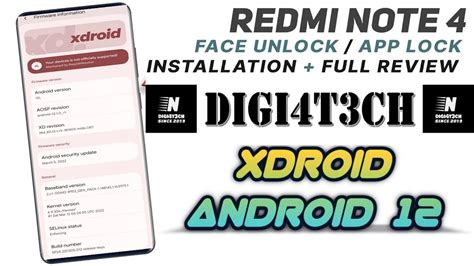 Xdroid OS 12L Android 12 1 Redmi Note 4 Mido Full Review By