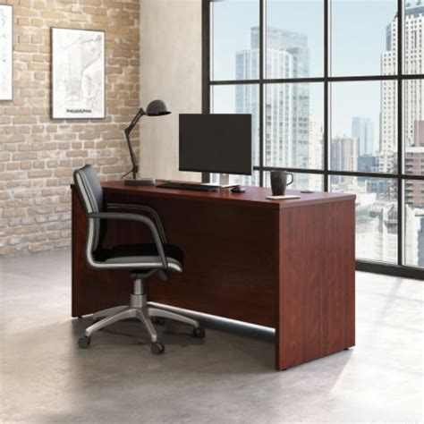 Sauder Affirm Commercial Desk X In Classic Cherry Pick N Save