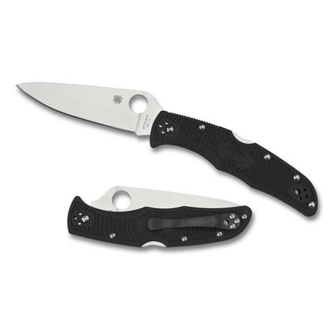 Spyderco Endura 4 Frn Flat Ground Black Buccaneer Knives