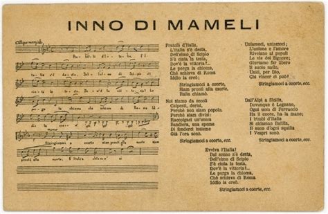 L’inno Di Mameli Il Canto Degli Italiani Ufficialmente Inno D’italia [casale Di Carinola]