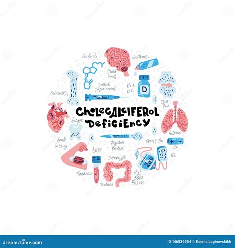 Hand Painted Set Of Healthcare Objects Stock Illustration