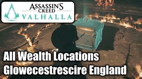 Assassins Creed Valhalla All Wealth Locations Glowecestrescire England Youtube