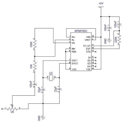 Circuit Diagram Of The Output Relay Module Dtmf Tone Decoder Figure