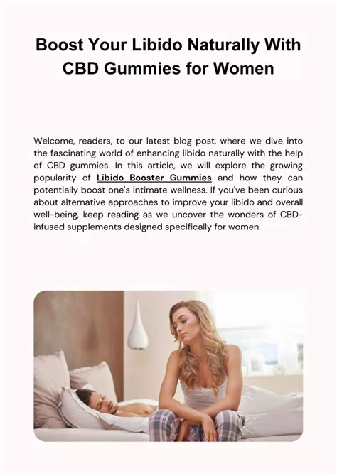 Ppt Boost Your Libido Naturally With Cbd Gummies For Women Powerpoint