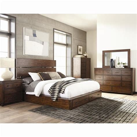 Scott Living Artesia Dark Cocoa King Bedroom Set In The Bedroom Sets