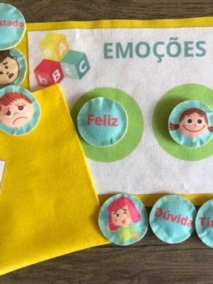 Kit Pedagogico Emocoes Sublimado No Feltro Compre Produtos