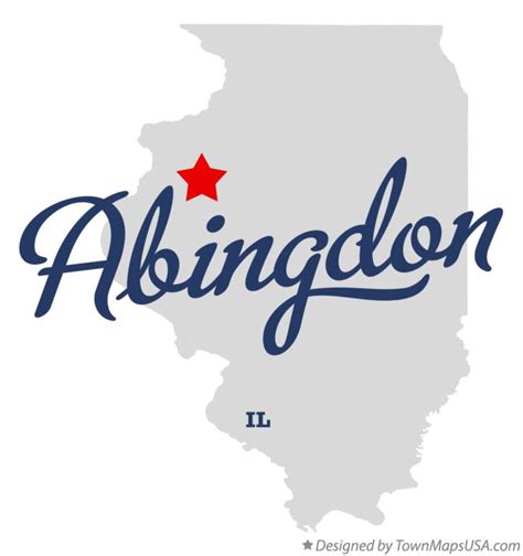 Map of Abingdon, IL, Illinois