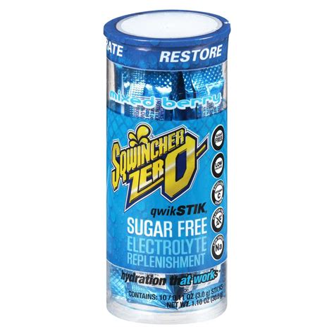 Sqwincher Zero Qwik Stik - Electrolyte Powder Mix — Snackathon Foods
