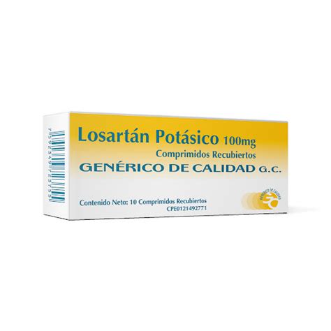 Losartan Potasico Mg Comprimidos Comprimidos Losartan