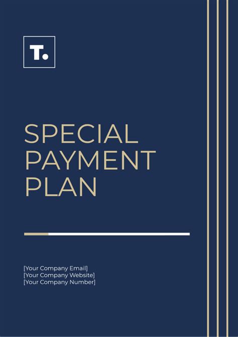 Free Special Payment Plan Template to Edit Online