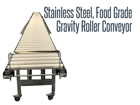 Stainless Steel Food Grade Gravity Roller Conveyor Thomas Conveyor