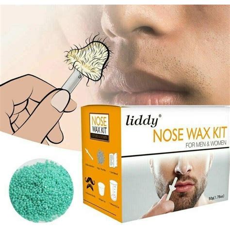 Nose Ear Hair Removal Wax Kit Sticks Easy Mens Nasal Waxing Remover Big W