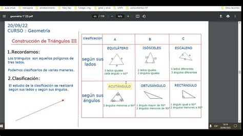 Sem271sgeo Tema Construcción De Triángulos Iii Youtube