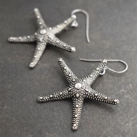 Large Starfish Earrings - Wild Hare Gems