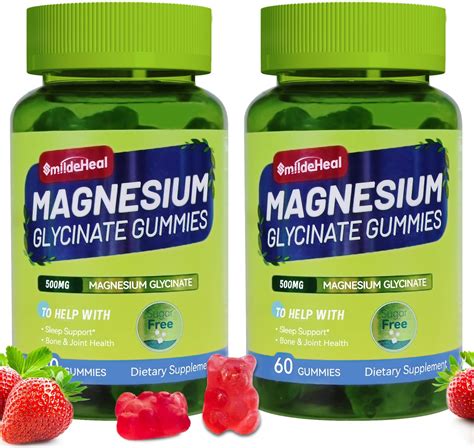 Amazon Sugar Free Magnesium Glycinate Gummies Mg Magnesium