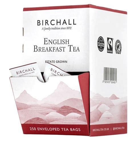 Birchall English Breakfast Fairtrade Rainforest Tea Bags 250 A1 Coffee