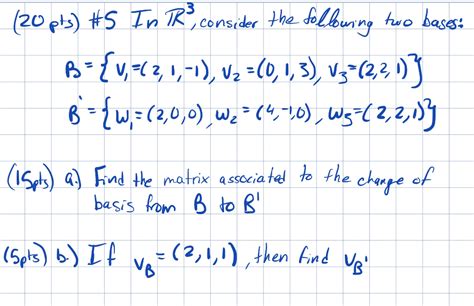 Solved Pts Consider The Vector Space R With The Chegg