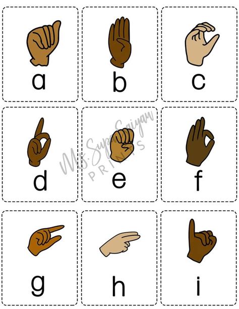 Asl Alphabet Flashcards Printable Pdf - Printable Word Searches