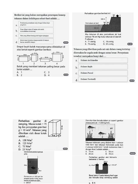 Soal Fisika Kelas 8 Tekanan Pdf